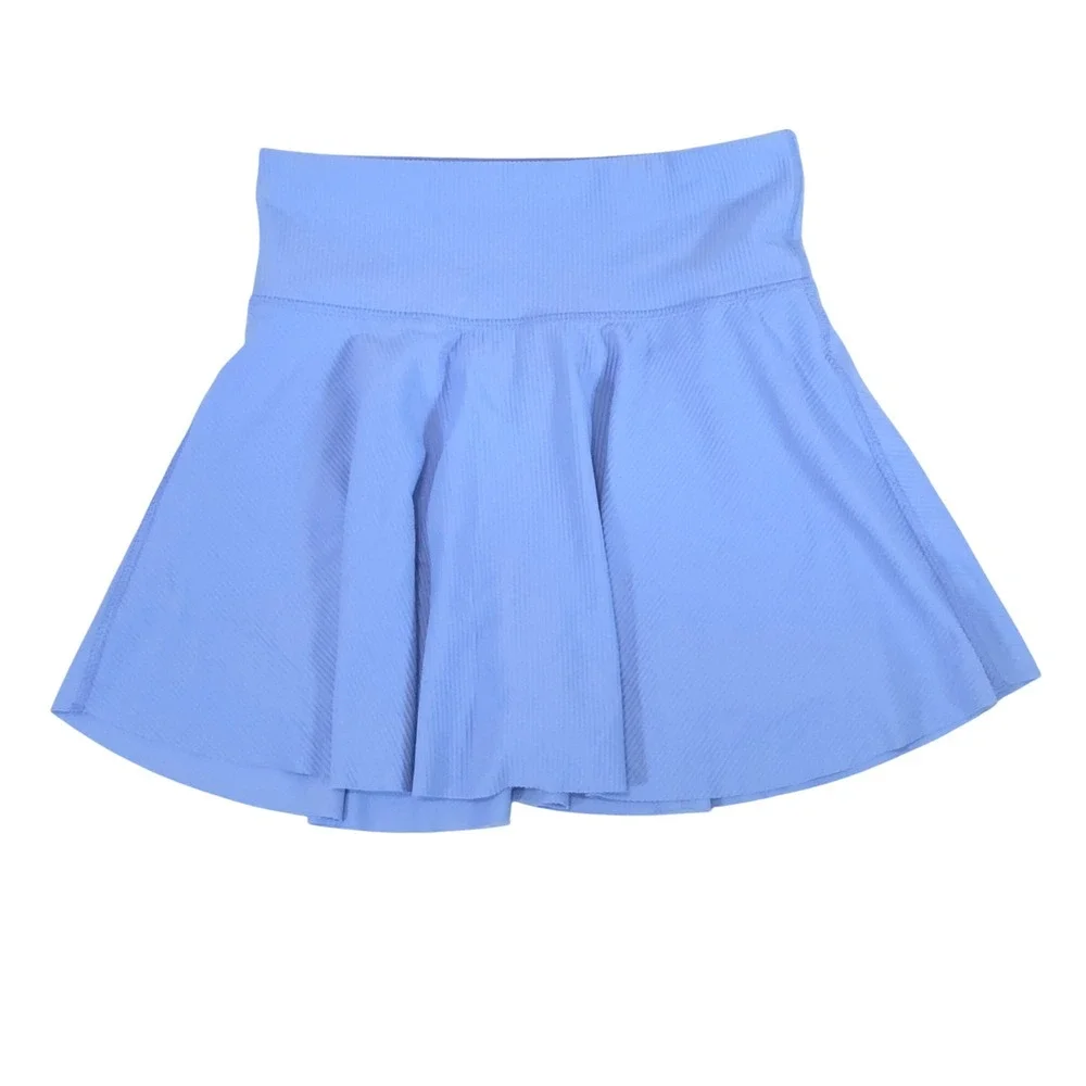 Old Navy Powersoft Ribbed Athletic Skort Girls XL 14/16 Blue Go-Dry Cool Active
